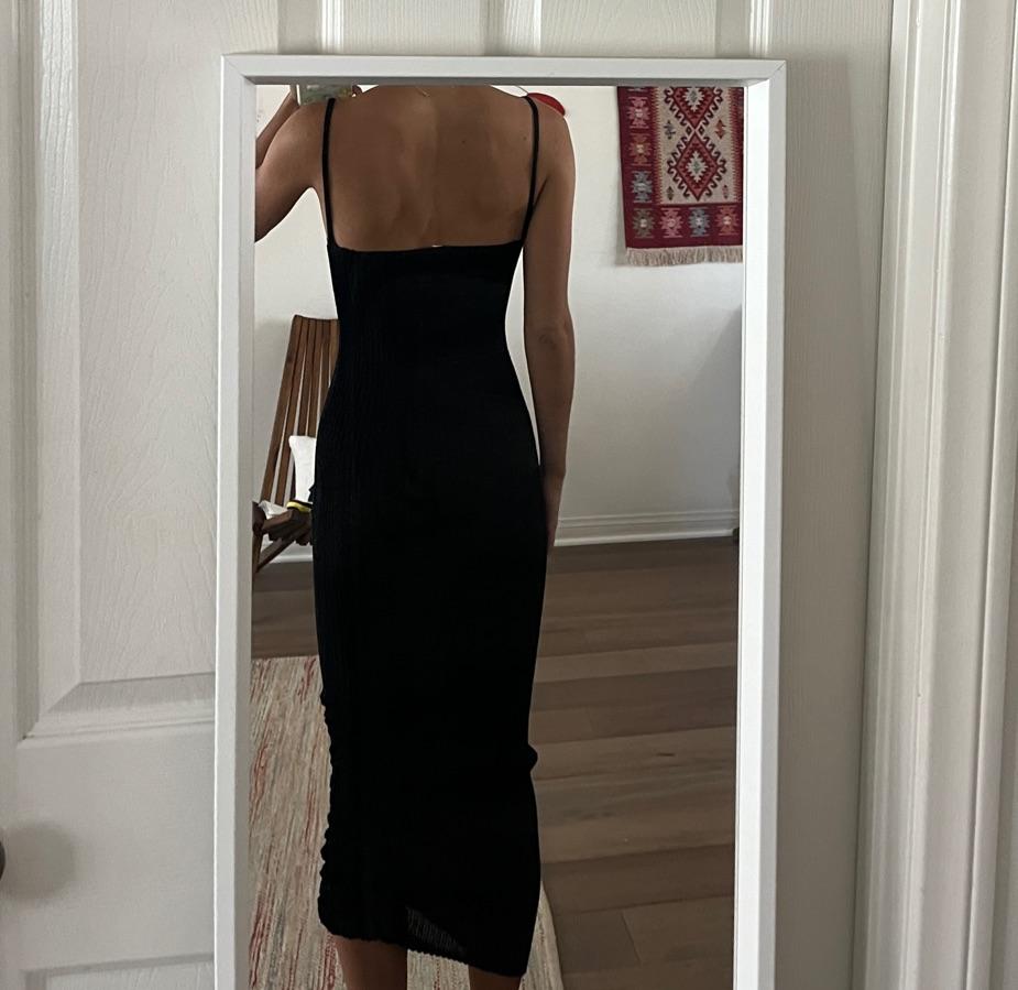 A. Roege Hove Black ruched dress — photo 2 of 4