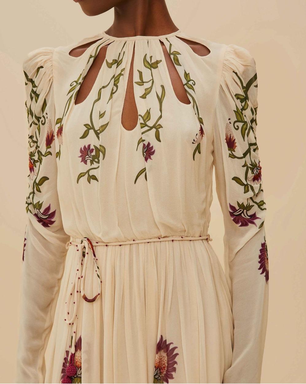 Farm Rio Floral Long Sleeve Dress — photo 2 of 3