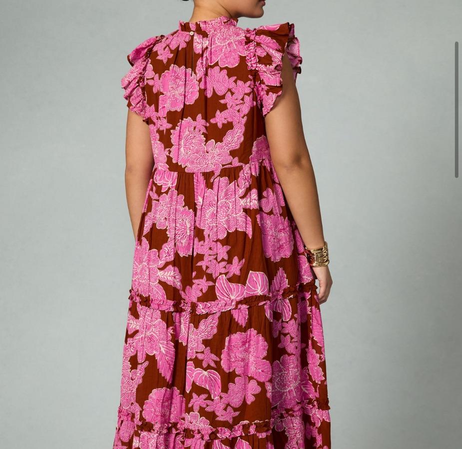 Floral Tiered Ruffle dress  — photo 4 of 4