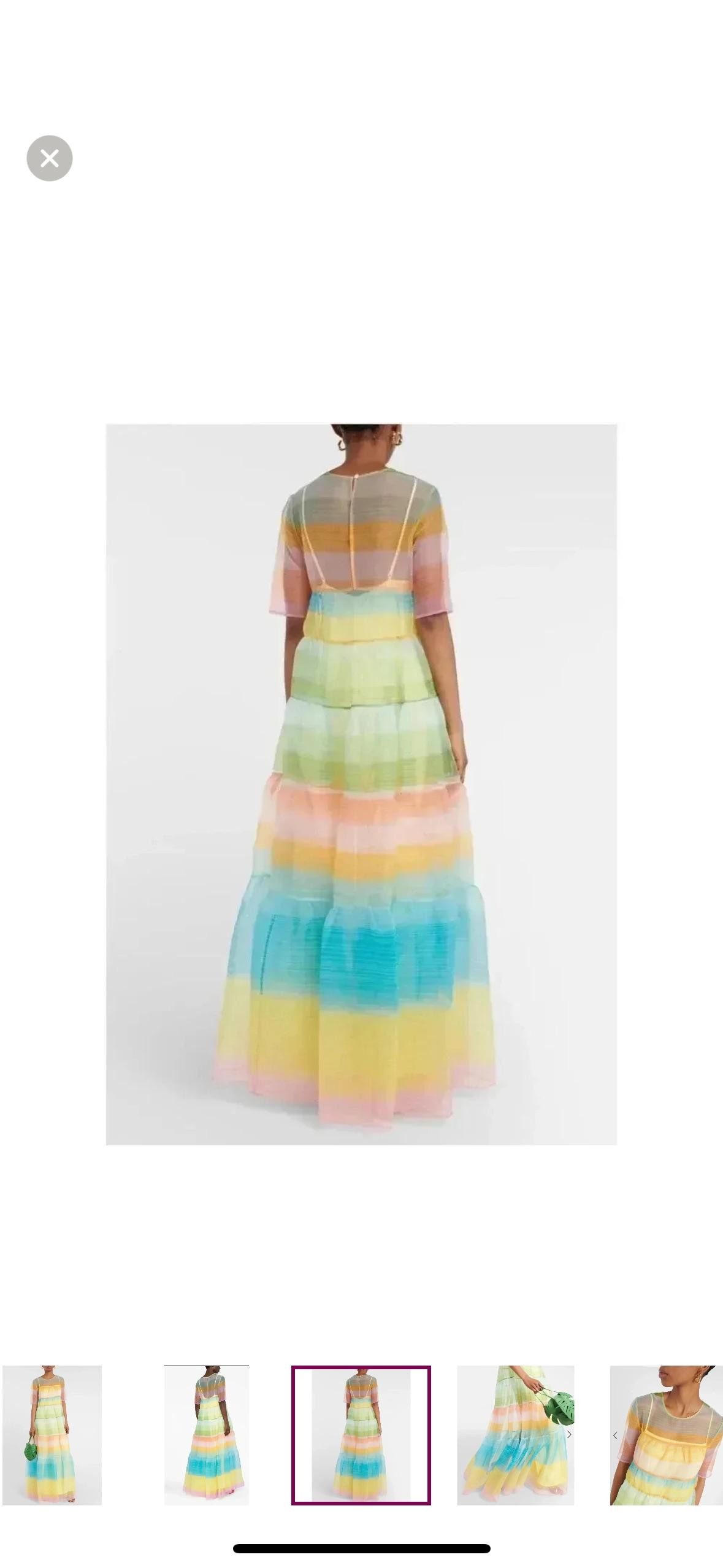 Colorful Sheer Maxi Dress — photo 3 of 3