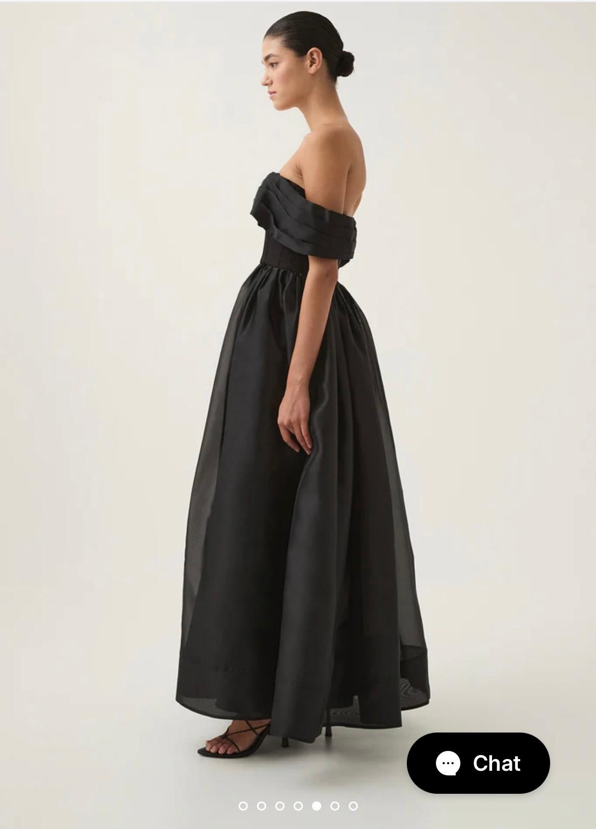 Aje Cordelia Black Taffeta Gown  — photo 2 of 3