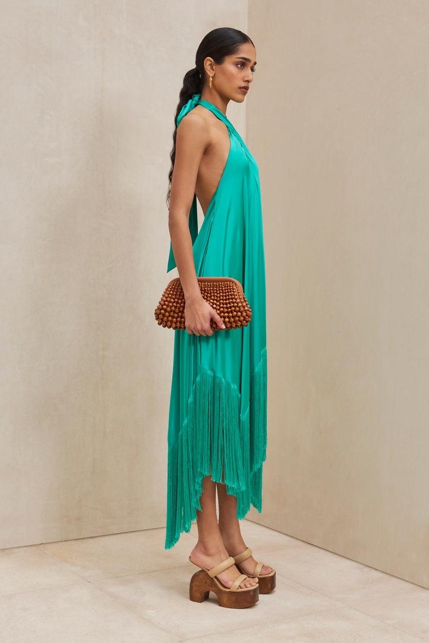 cul gaia ali halter fringe dress — photo 4 of 5