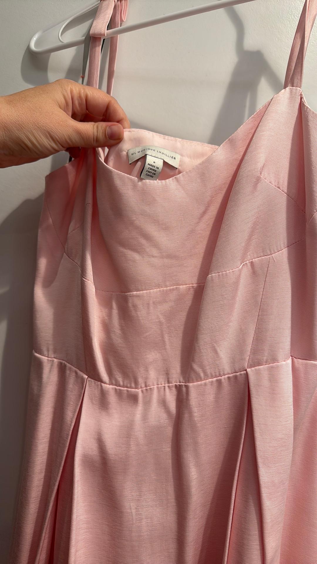 Pink Pleated Midi Dress — photo 5 of 5