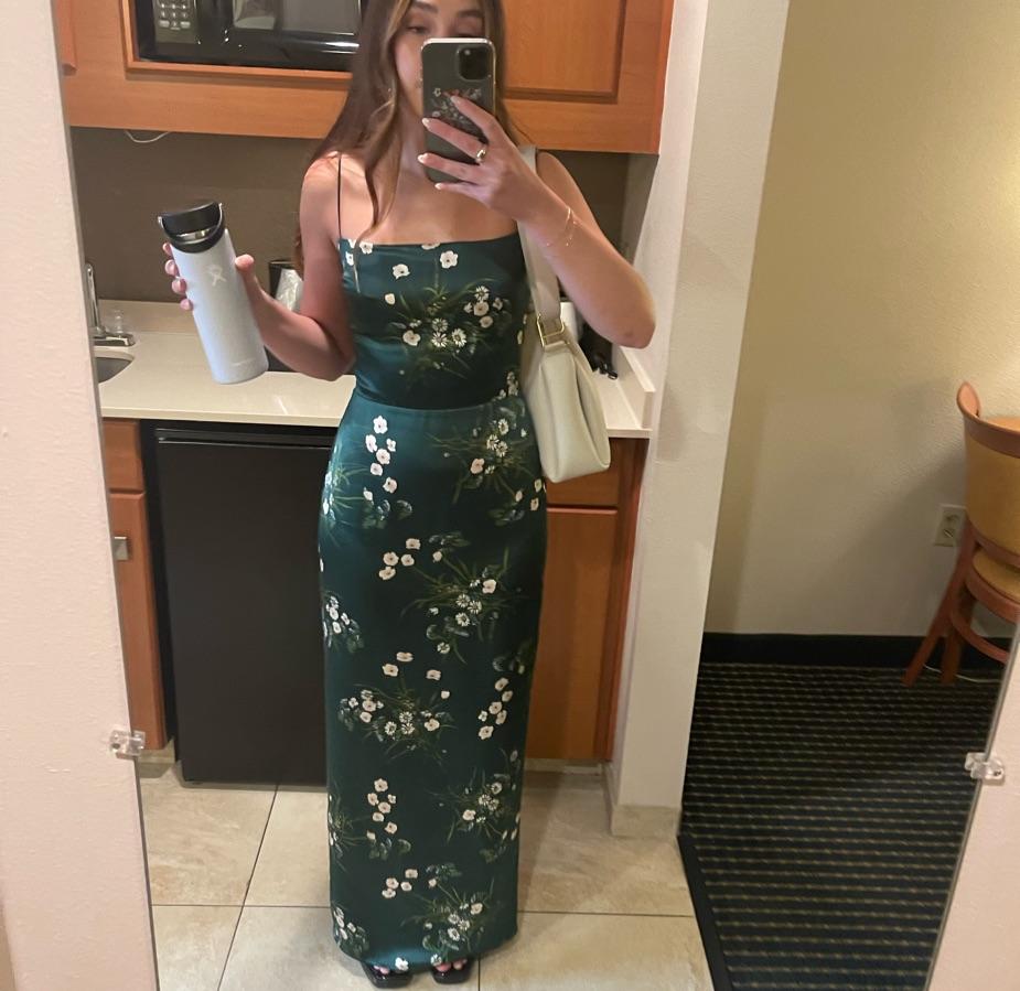 Reformation Frankie Silk Dress — photo 2 of 4