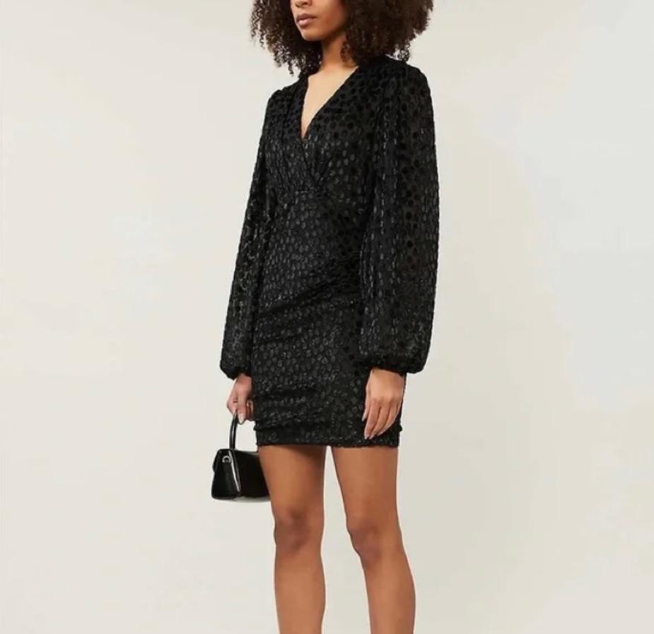 Maje Long Sleeve Mini Dress — photo 3 of 4
