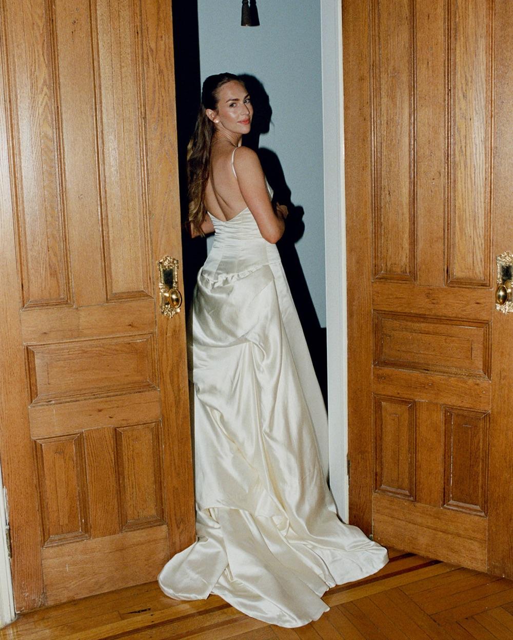 90s Reem Acra Wedding Dress — photo 2 of 5