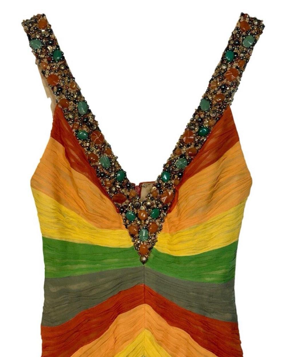 Vintage Mandalay Chevron Gown — photo 3 of 4
