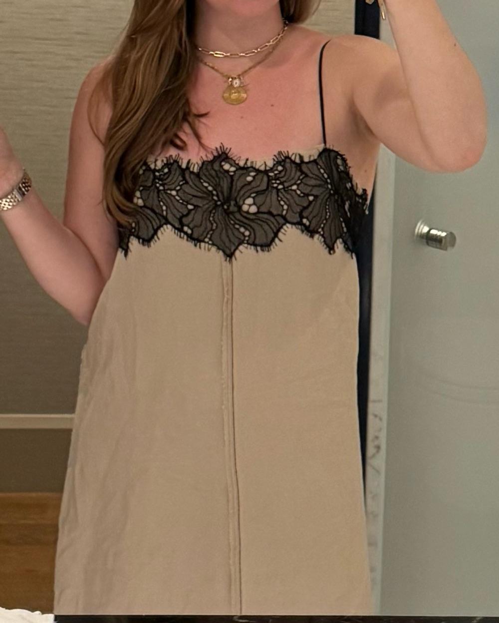 Linen & Lace Midi Dress — photo 4 of 4