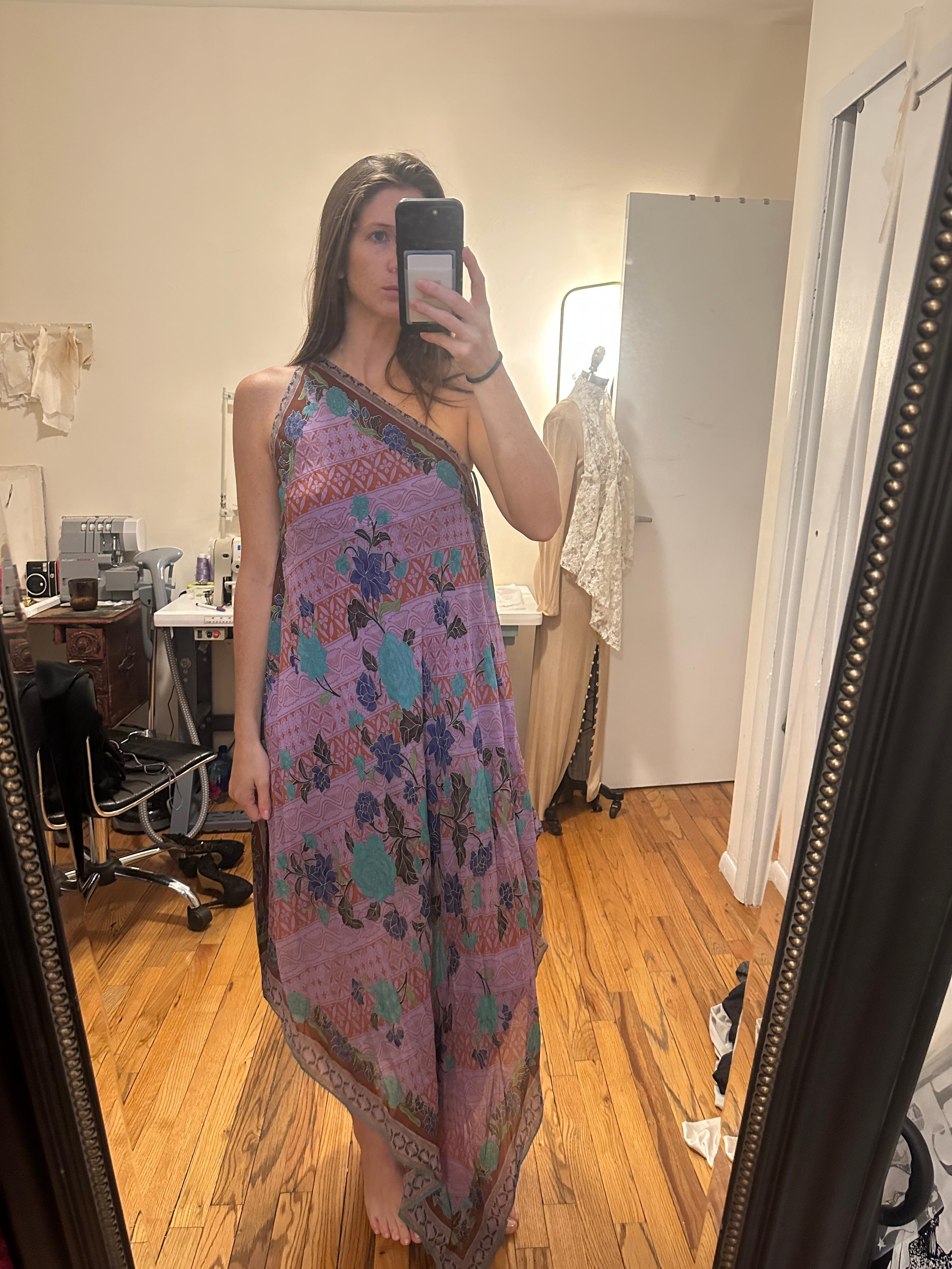Nicole Miller Floral One-Shoulder Dress — photo 2 of 6