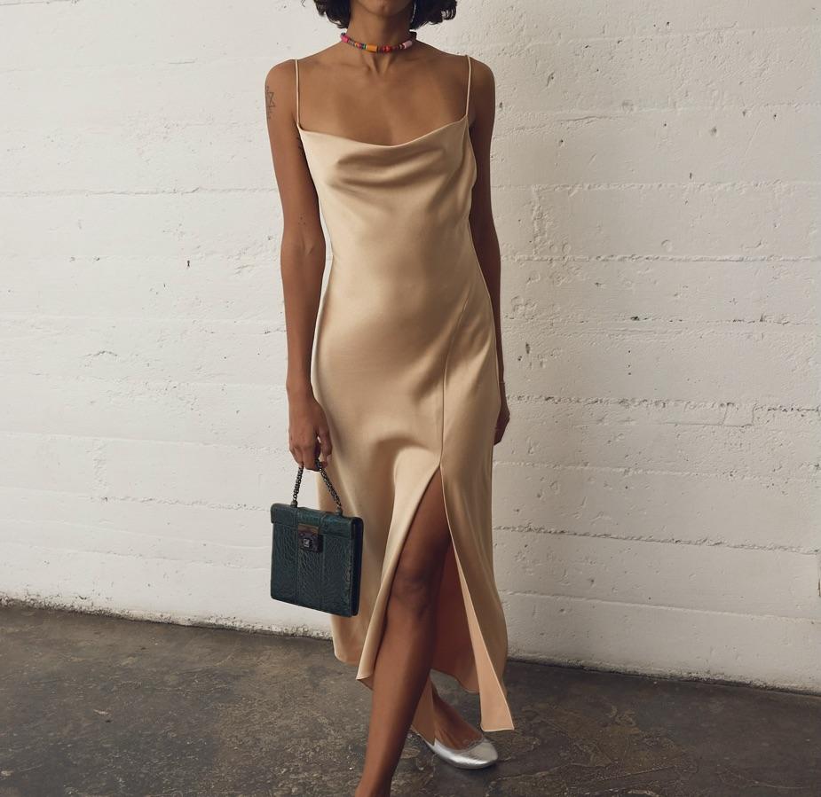 Champagne Alice & Olivia Dress — photo 5 of 5