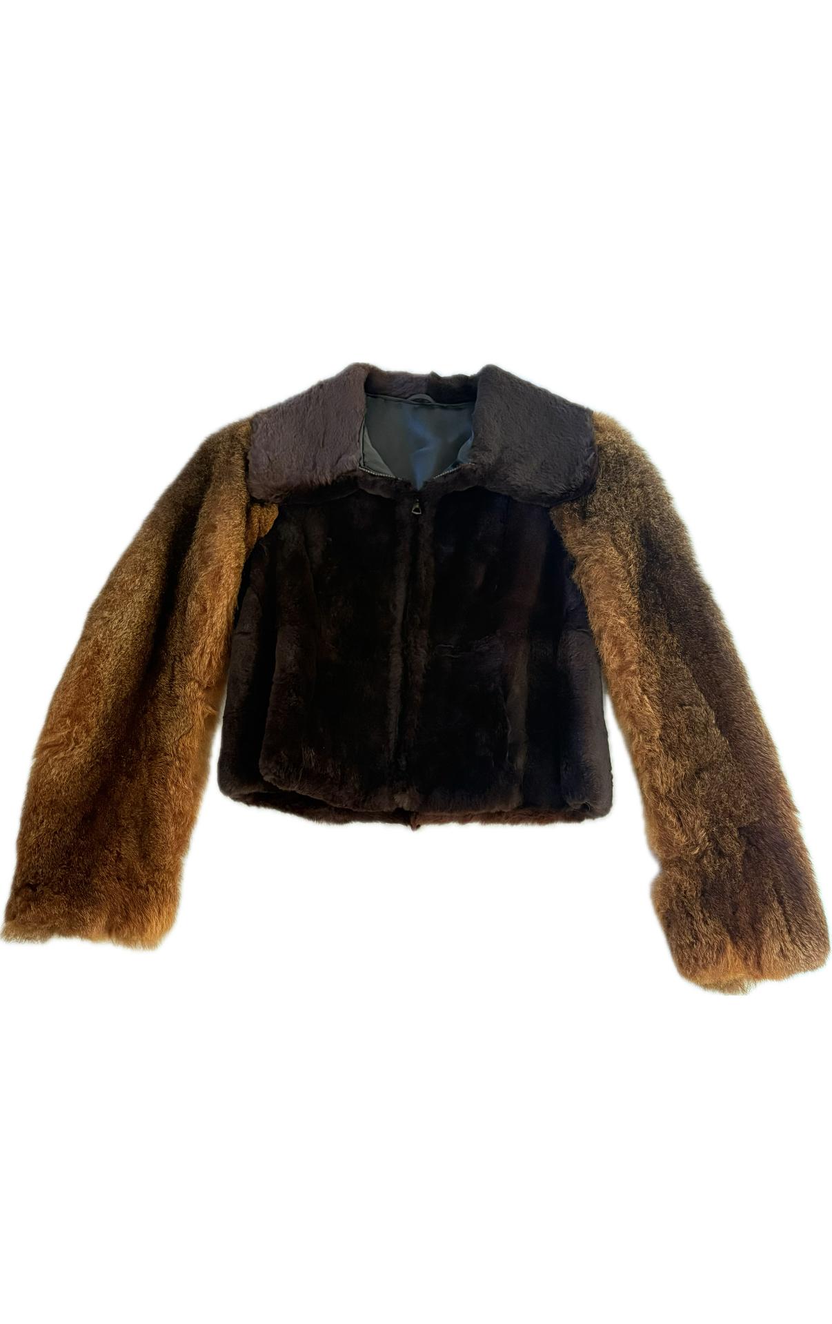 Vintage Fur Two Tone Jacket