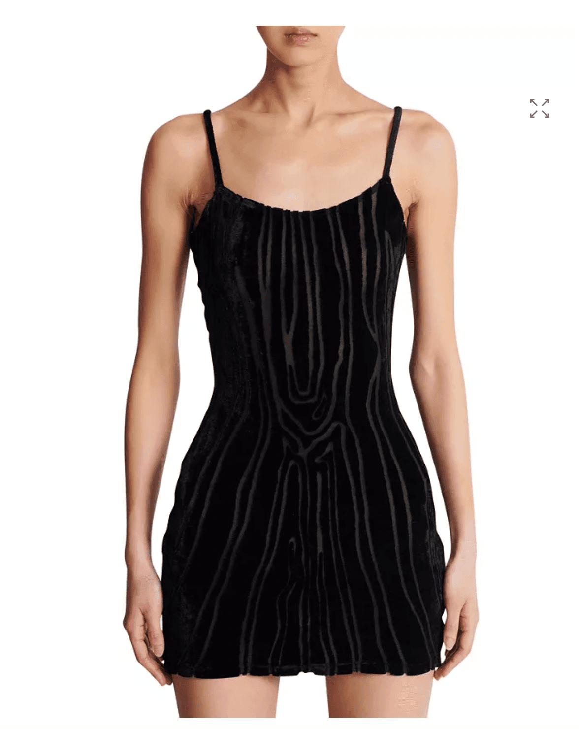 Balmain Velvet Zebra Print Mini Dress