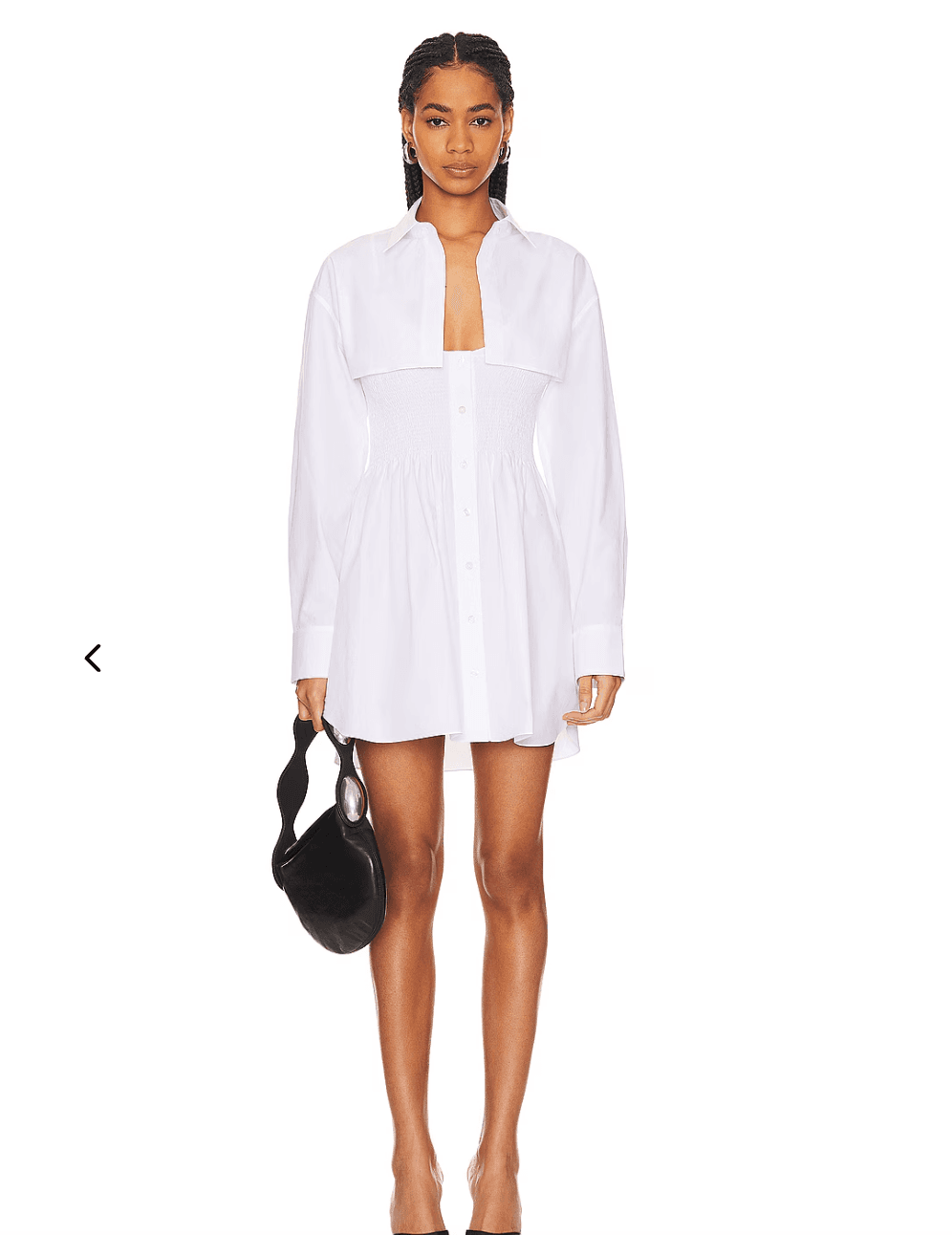 Alexander Wang Smocked White Dress