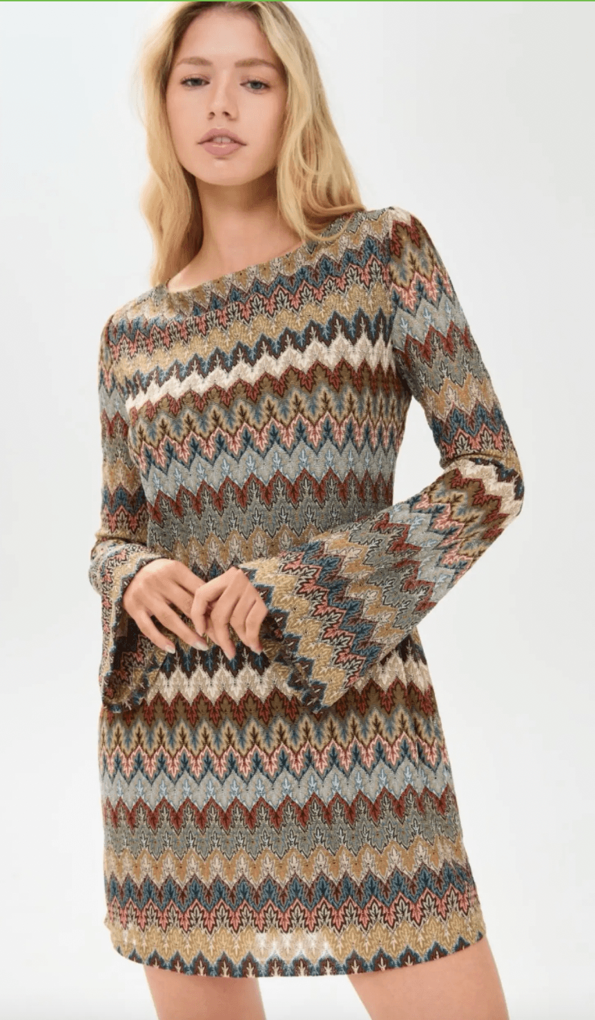 Hill House Nathalie Missoni Print Mini Dress