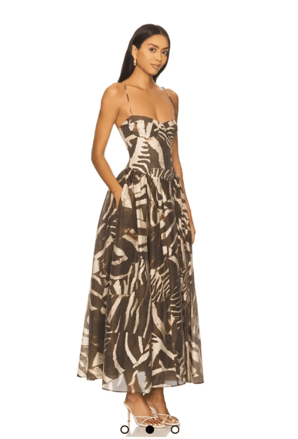 Bardot Estie Maxi Dress In Brown Animal — photo 2 of 3
