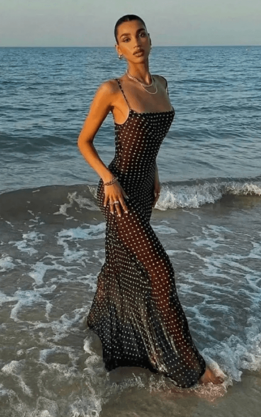 Rat & Boa Gisele Polka Dot Maxi Dress