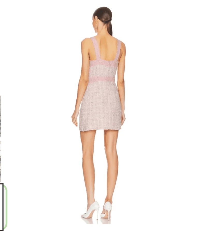 Amanda Uprichard Pink Tweed Dress — photo 2 of 2