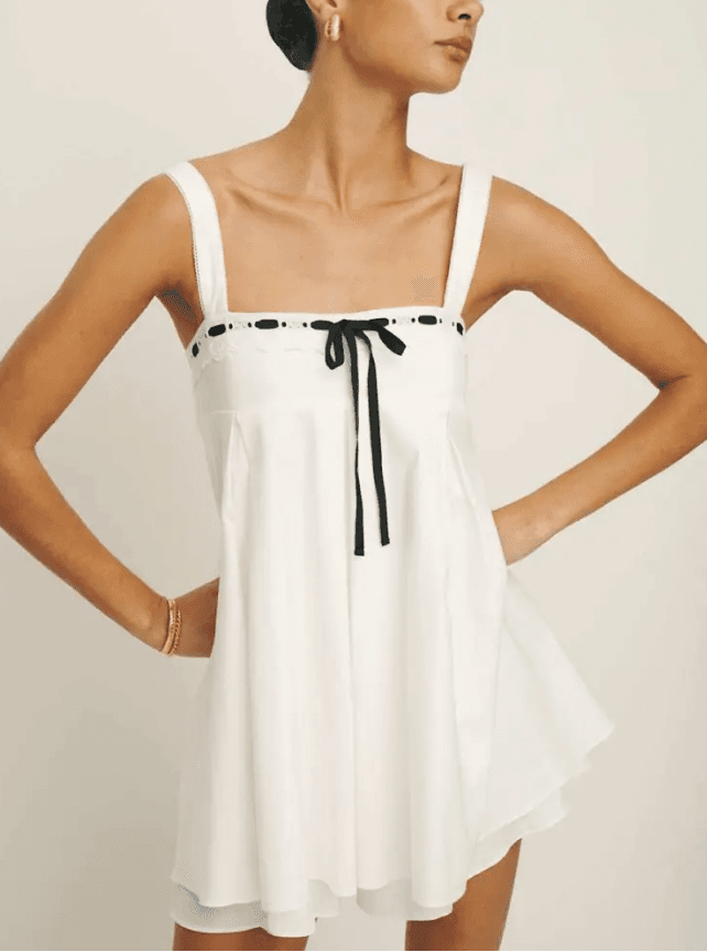 Reformation Shai Babydoll Mini Dress — photo 2 of 3