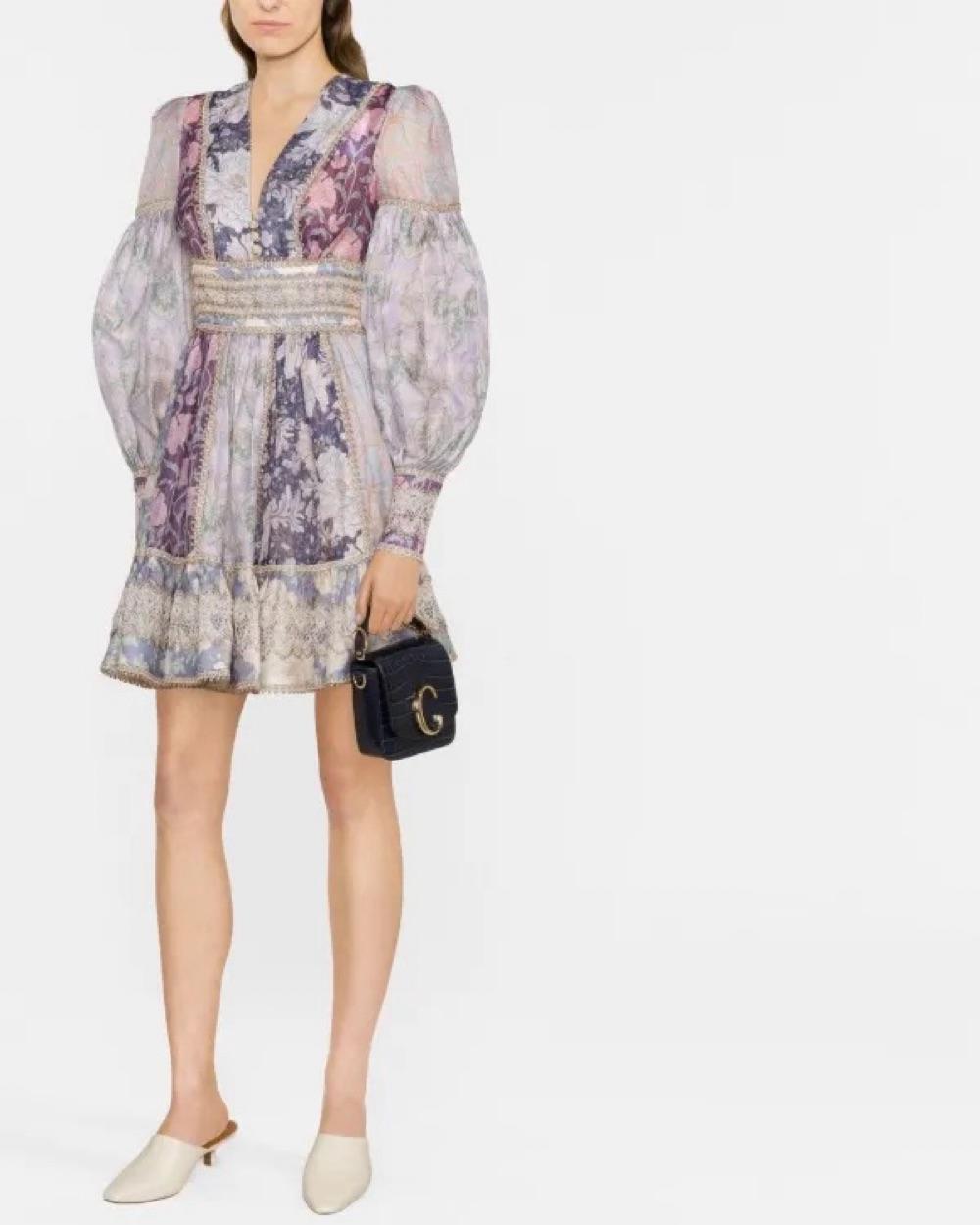 Zimmermann Floral Patterned Mini Dress