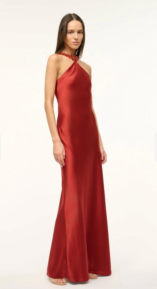 Staud Cadence Dress, Rust Size Small/6 — photo 2 of 5