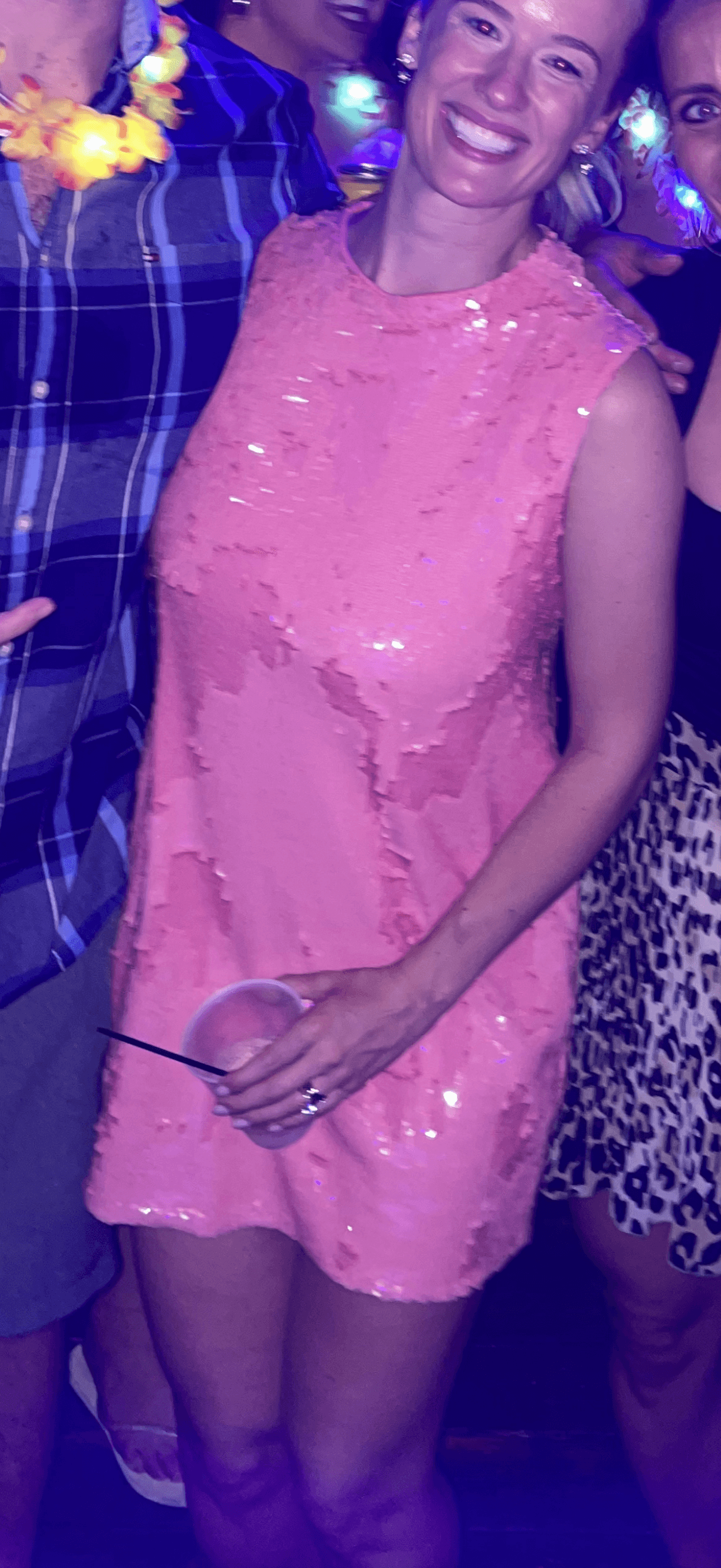 Pink Sequin Mini Dress — photo 3 of 4