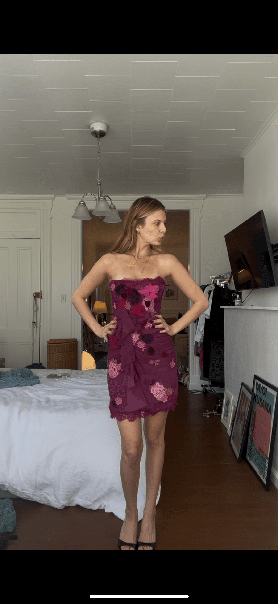 Dolce & Gabbana Floral Strapless Dress