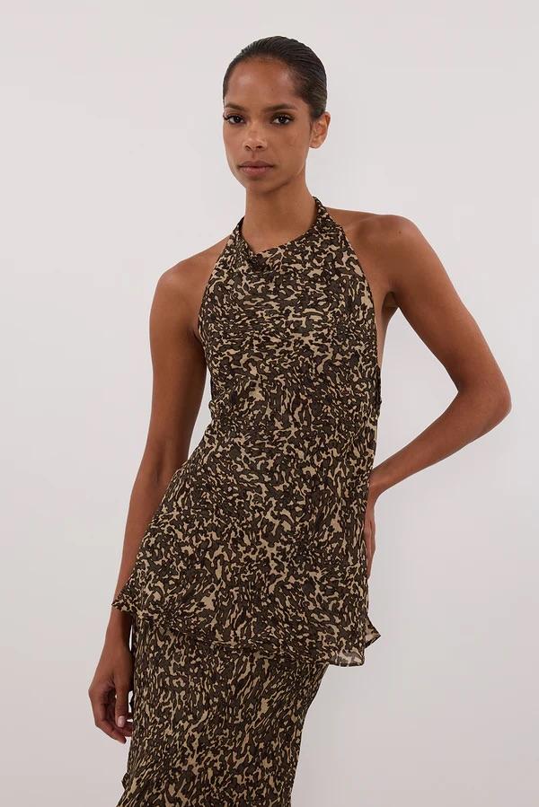 Marvilla Choc Halter Top and Skirt