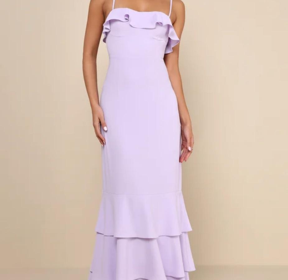 Lavender sleeveless maxi dress — photo 1 of 4