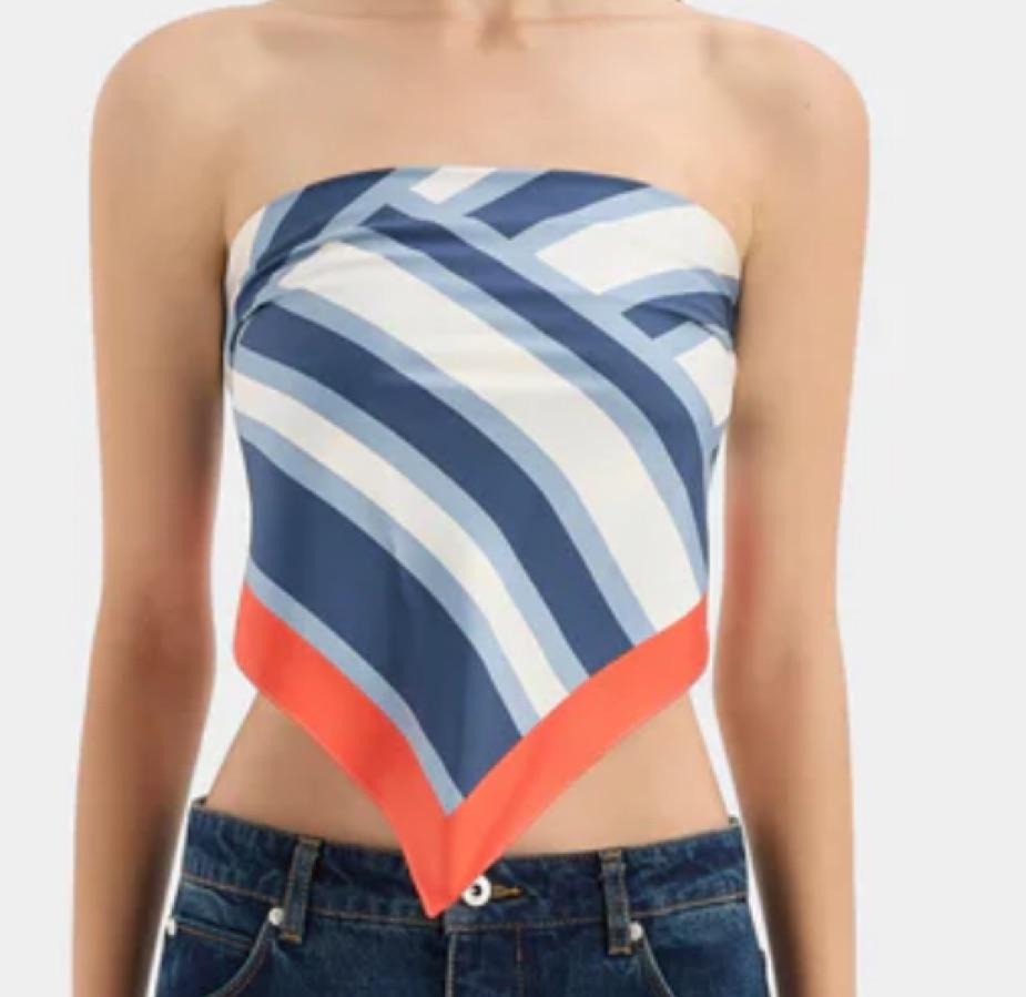 SIR. DAZED SILK SCARF TOP — photo 5 of 5