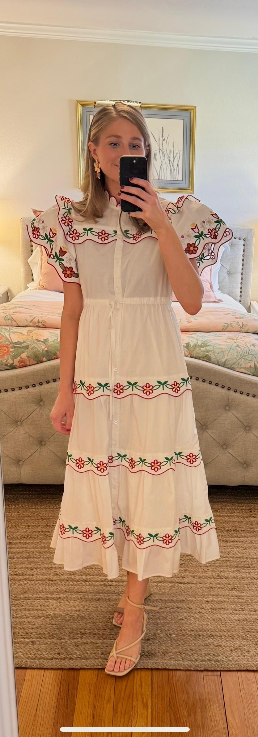 Celia B Floral Tiered Midi Dress