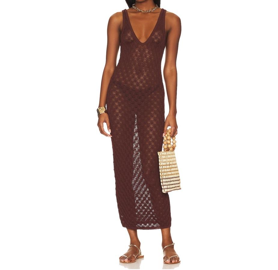 Lovers and Friends Manu Dress in Chocolate