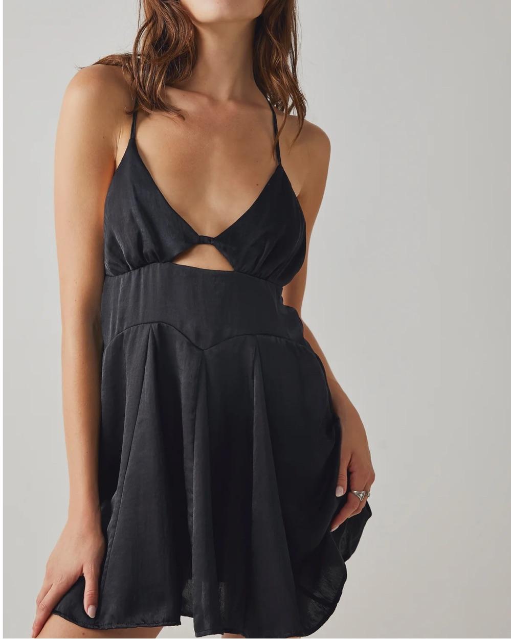 Free people black mini dress