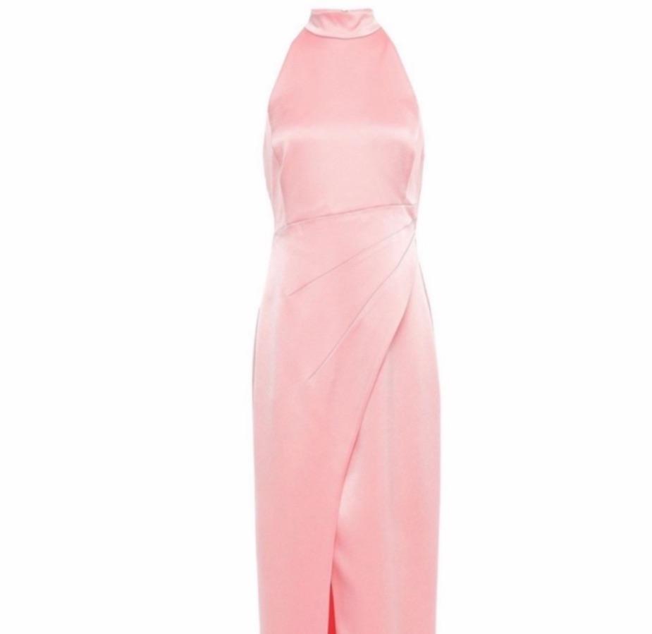 Pink Silky Alice + Olivia Gown