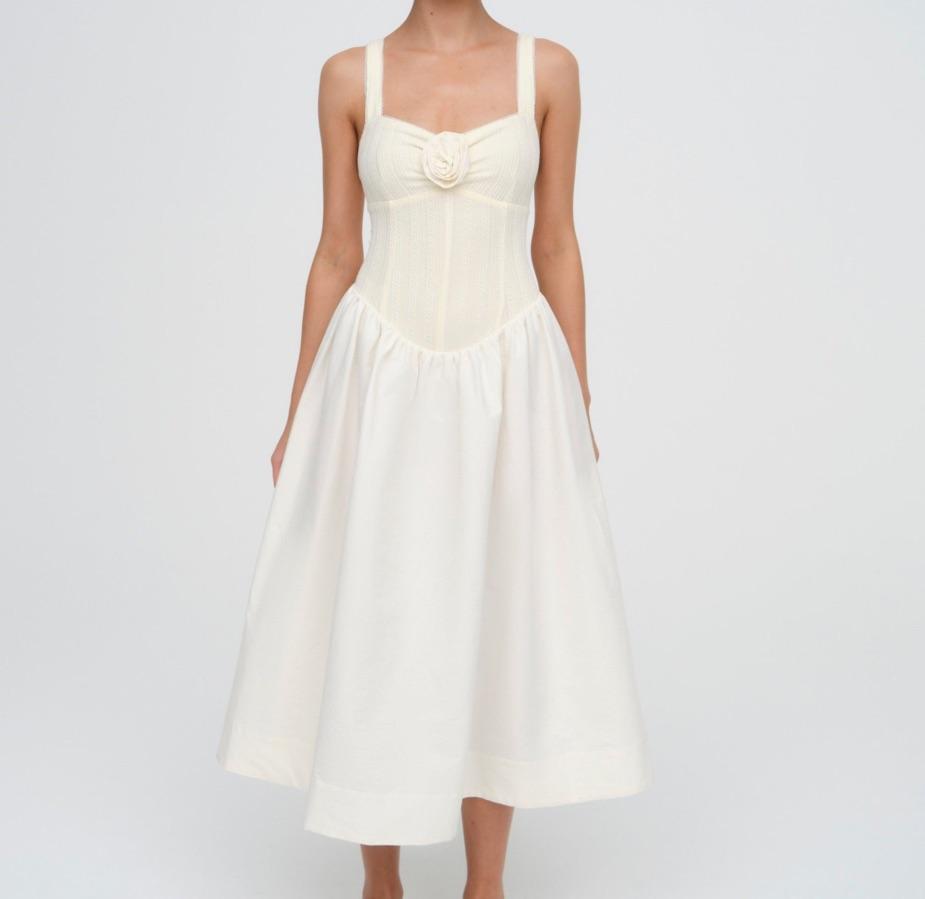 Billie Pointelle Midi Dress