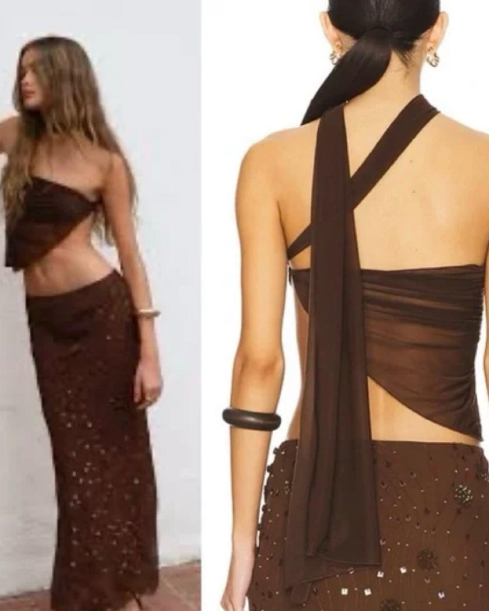 Deity asymmetrical scarf top — photo 4 of 4
