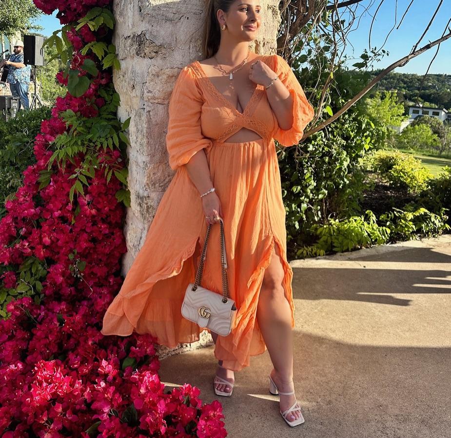 Linen midi dress