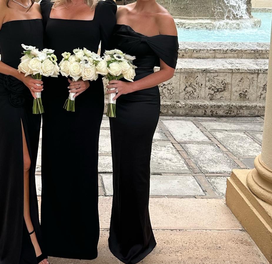 Grace strapless statement bow gown-Black — photo 4 of 4