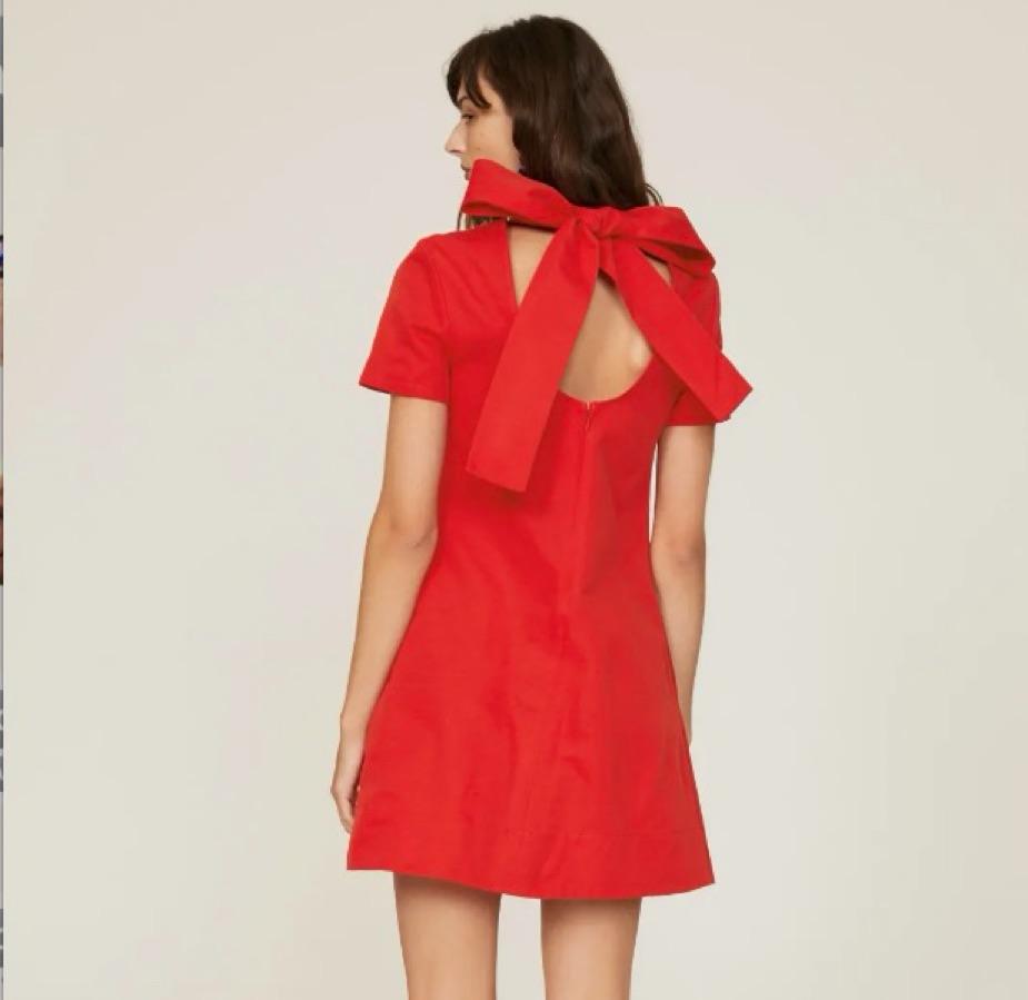 STAUD Red Mini Dress — photo 2 of 5