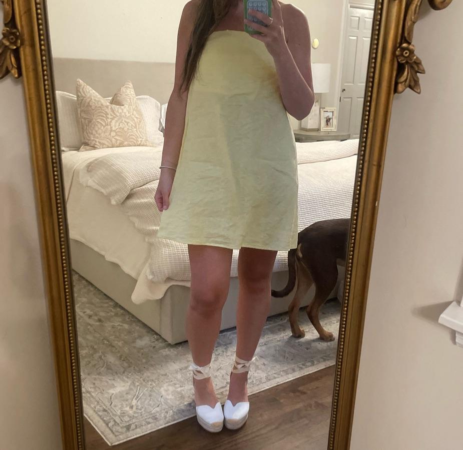 Reformation Stella Linen Dress — photo 4 of 5