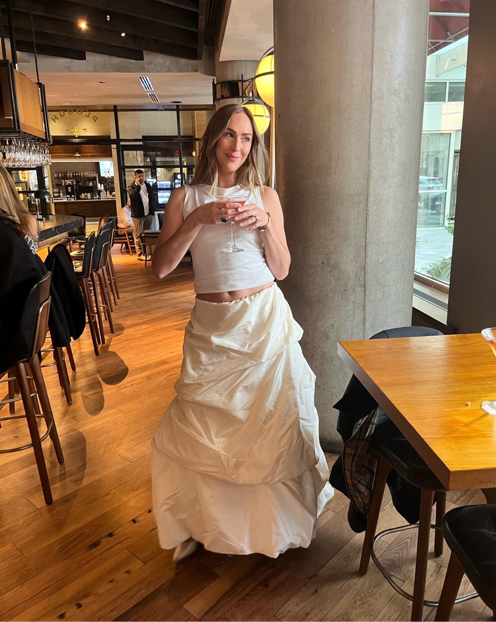 Ivory Vintage Voluminous Skirt — photo 2 of 4