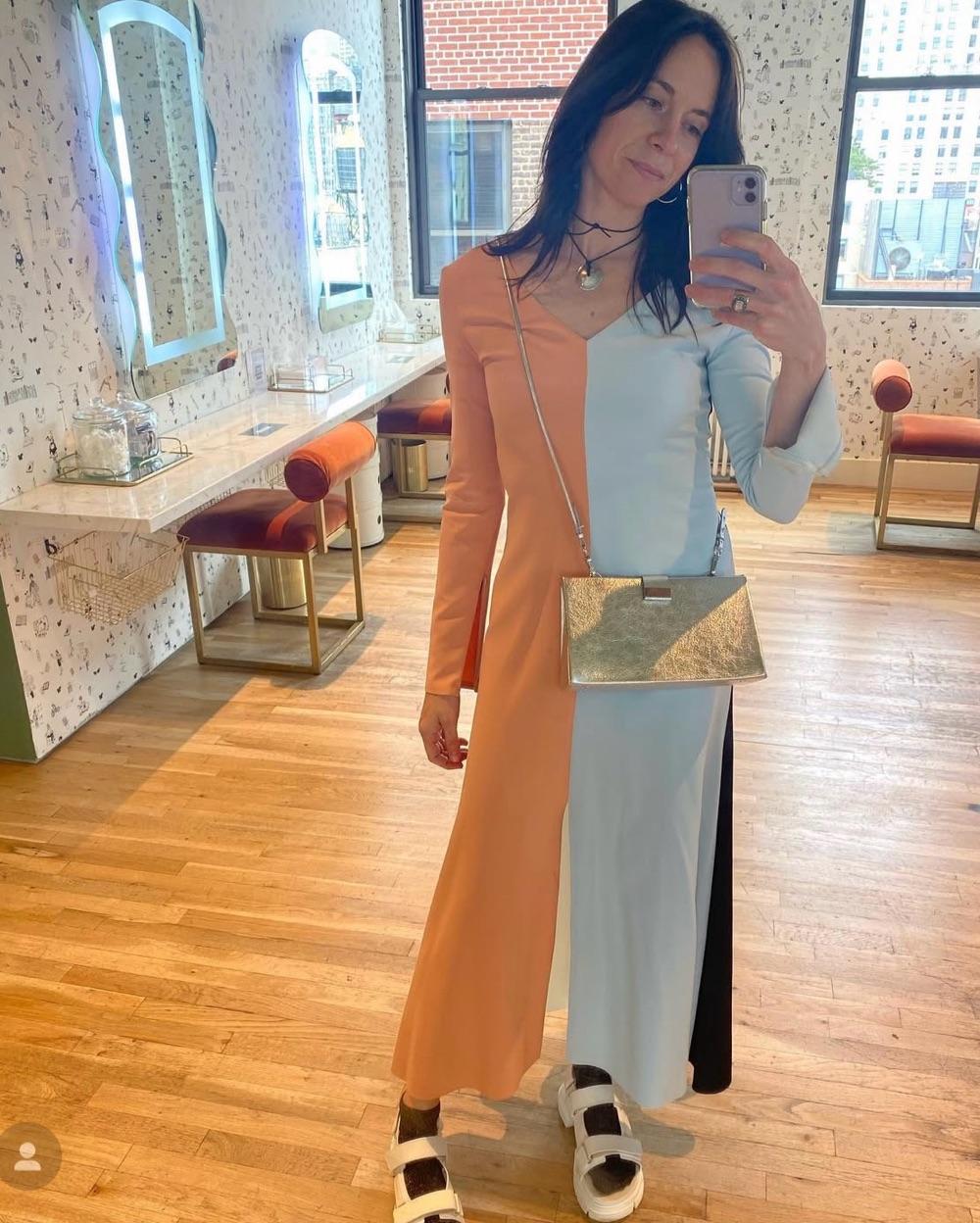 AWAKE Mode Color Block flutter Dress — photo 1 of 5
