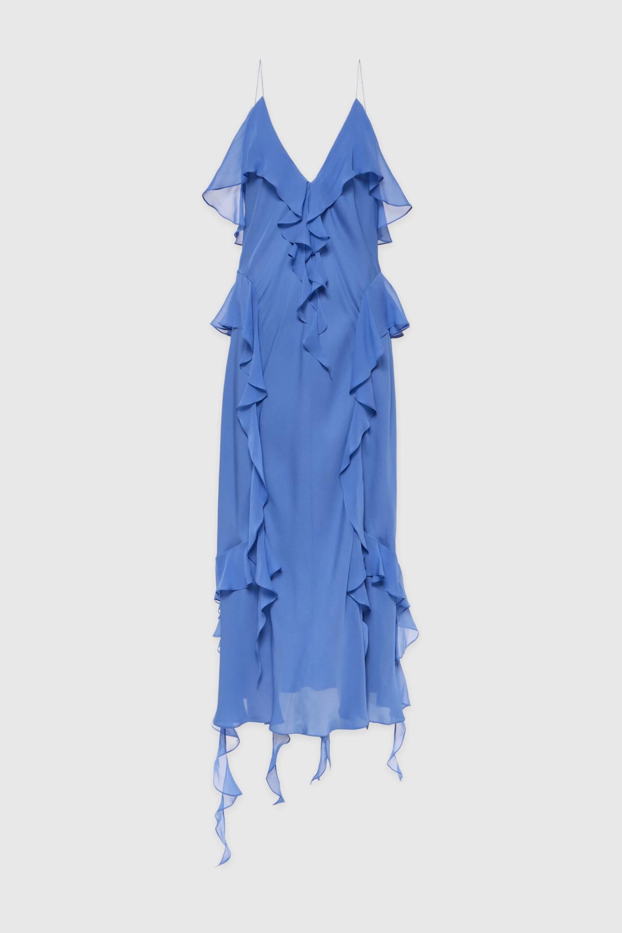 Khaite Pim Ruffle Silk Maxi Dress - 12 — photo 4 of 4