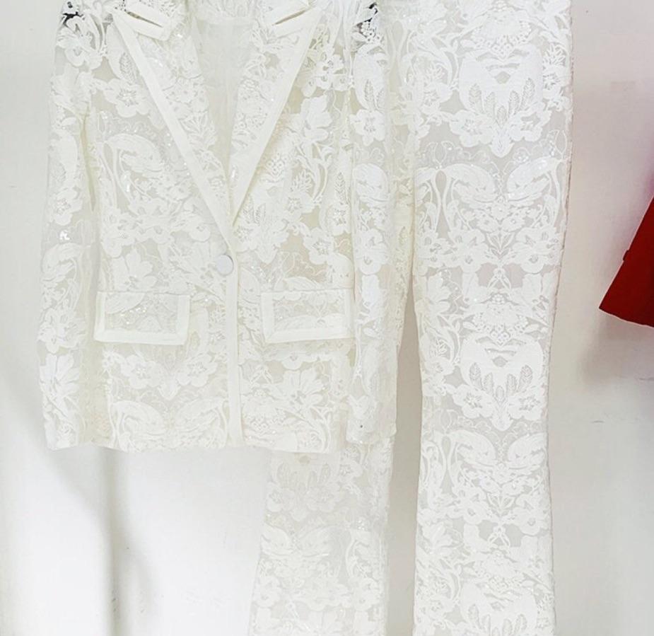 White Lace see through suit — photo 2 of 5