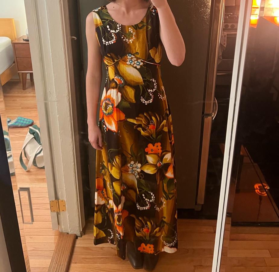 Vintage Fall Flower Dress — photo 2 of 2