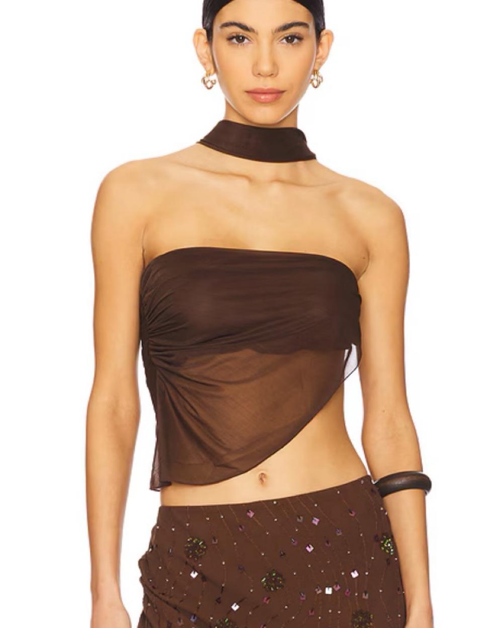 Deity asymmetrical scarf top — photo 2 of 4