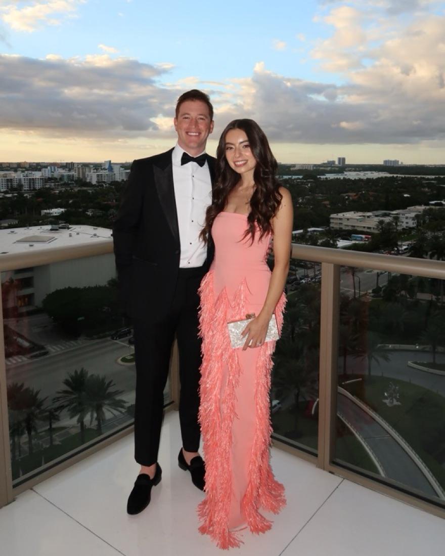 Strapless Pink Fringe Dress — photo 3 of 3
