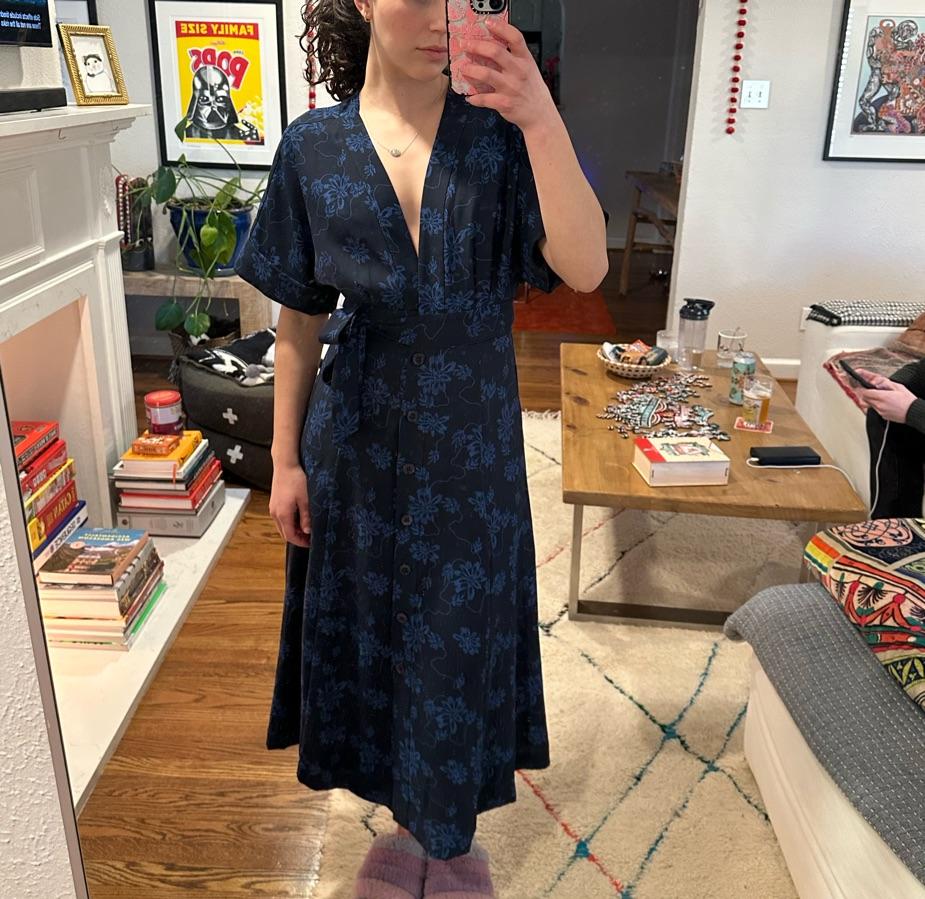 Equipment Floral Crepe Midi — photo 2 of 3