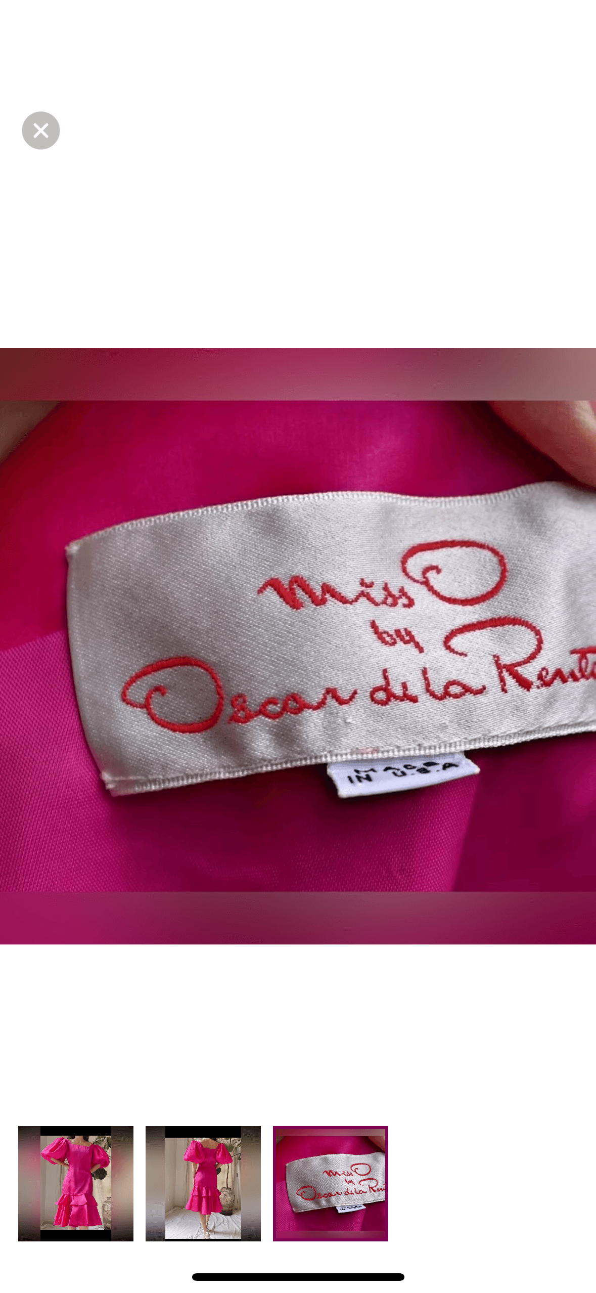 Vintage Oscar de la Renta Pink Dress — photo 4 of 4