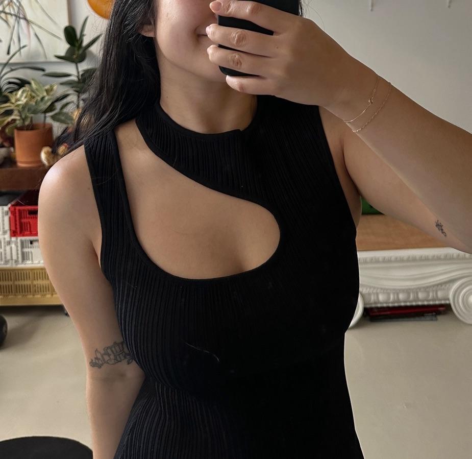 Asymmetrical Midi Dress — photo 2 of 5