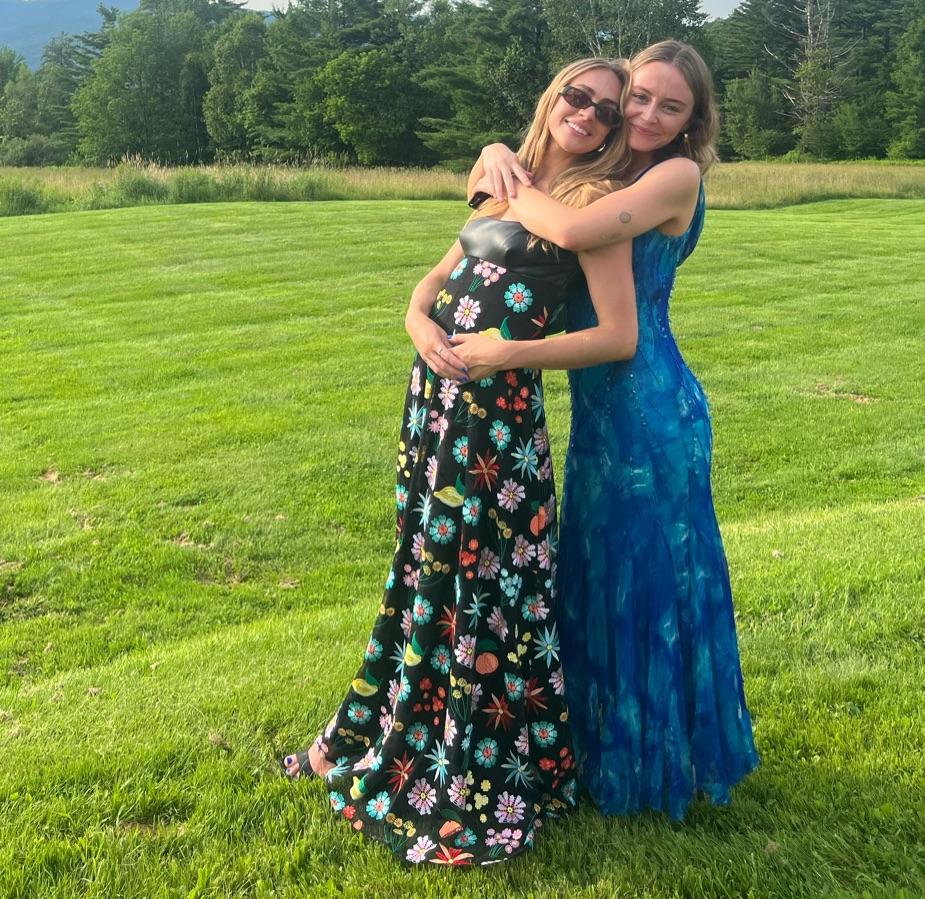 Vintage hand-beaded blue dress — photo 2 of 3